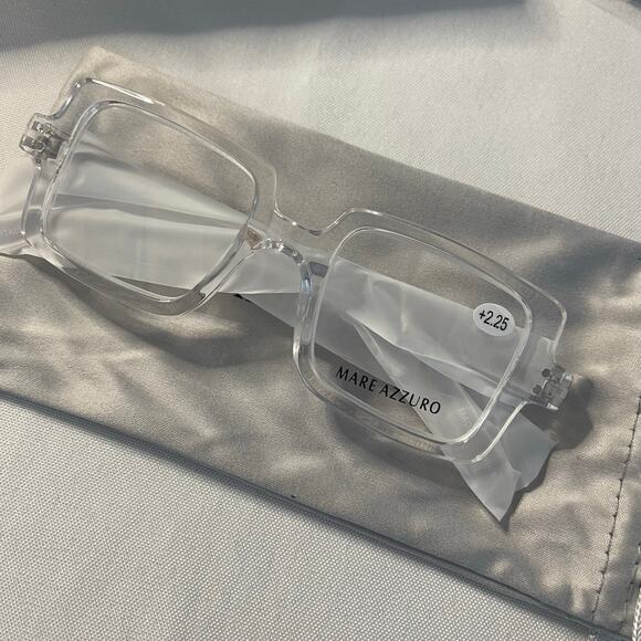 Mare Azzuro Reading glasses -Square readers +2.25-NWT - Picture 2 of 2